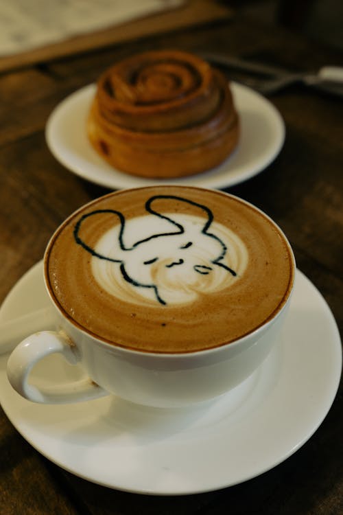 Ilmainen kuvapankkikuva tunnisteilla cappuccino, kahvi, kani