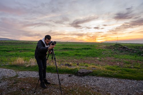 A photographer taking a photo 