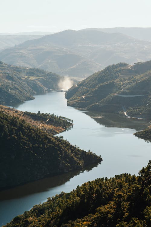 River Meandering in Mountains