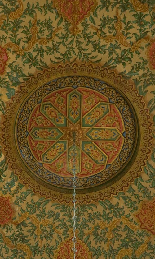 Golden Ceiling in a Mosque 
