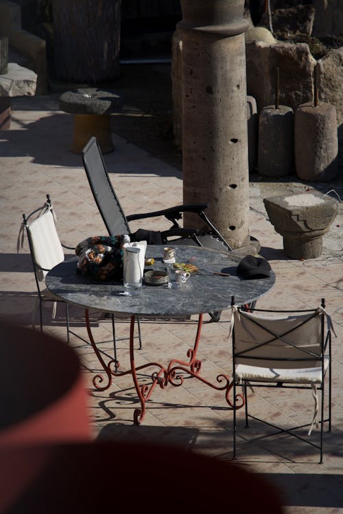 Furniture on a Square in Sunlight 