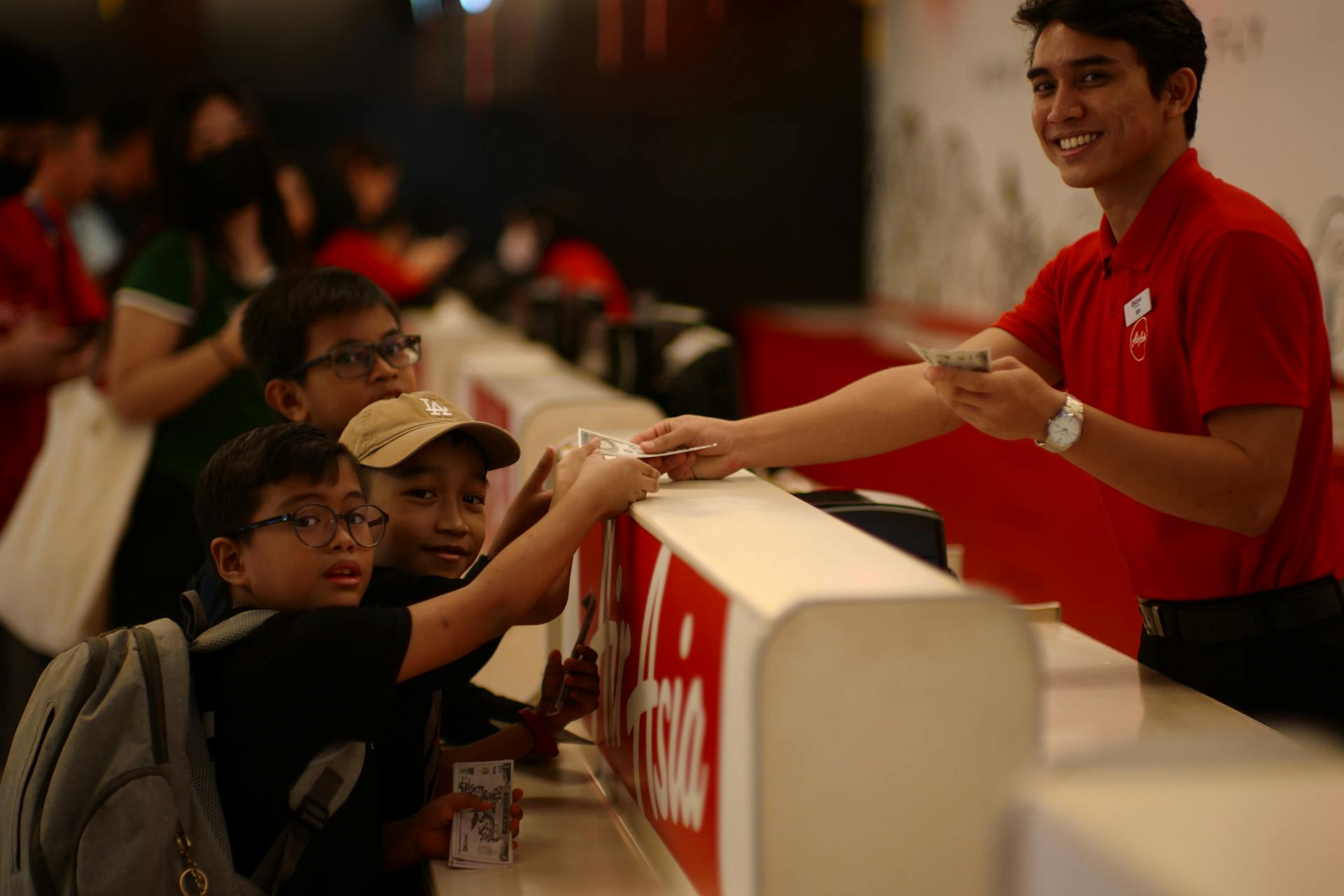 Kids Paying in a Store