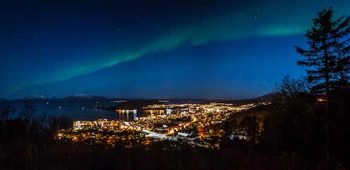 Fotos de stock gratuitas de Aurora boreal, harstad, Luces de la ciudad