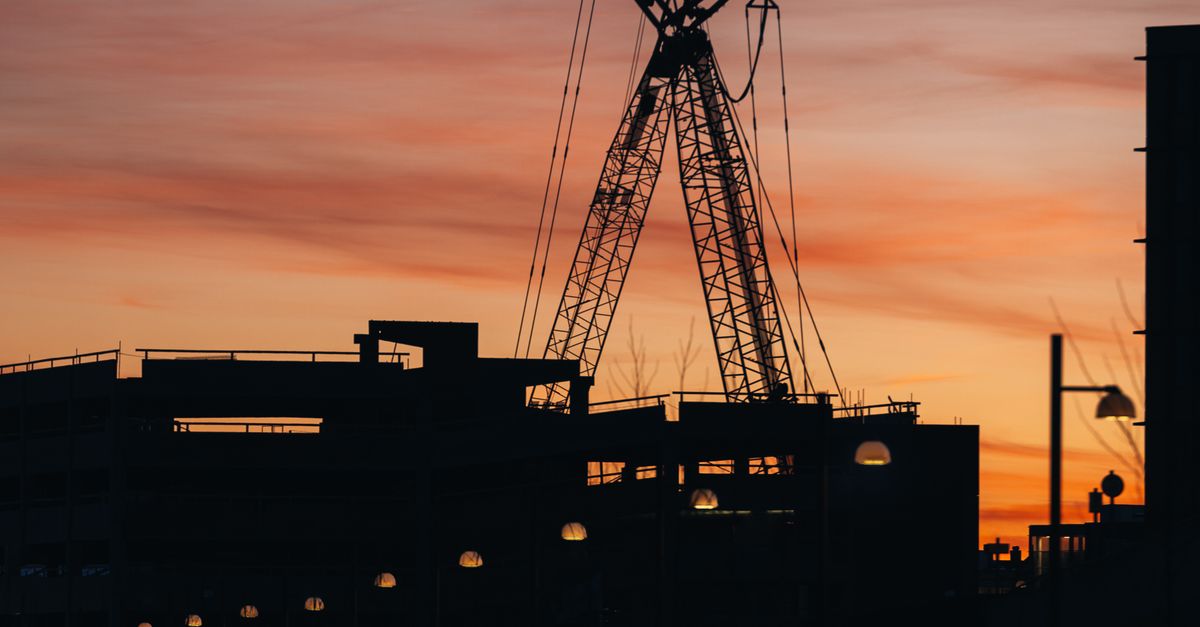 Harbor Infrastructure Harbor Infrastructure Silhouette at Sunset · Free Stock Photo