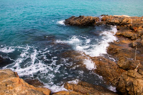 岩石, 海, 背景圖片 的 免費圖庫相片