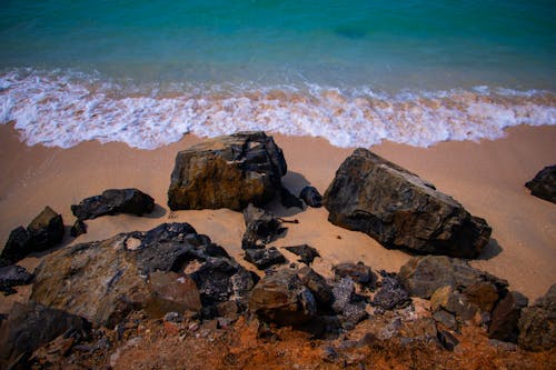 岩石, 海, 背景圖片 的 免费素材图片