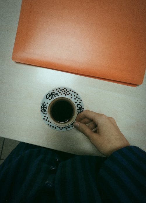 Woman Hand Holding Cup of Coffee