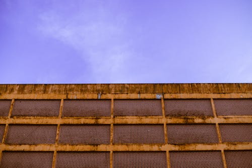 Brown Wooden Roof Under Blue Sky