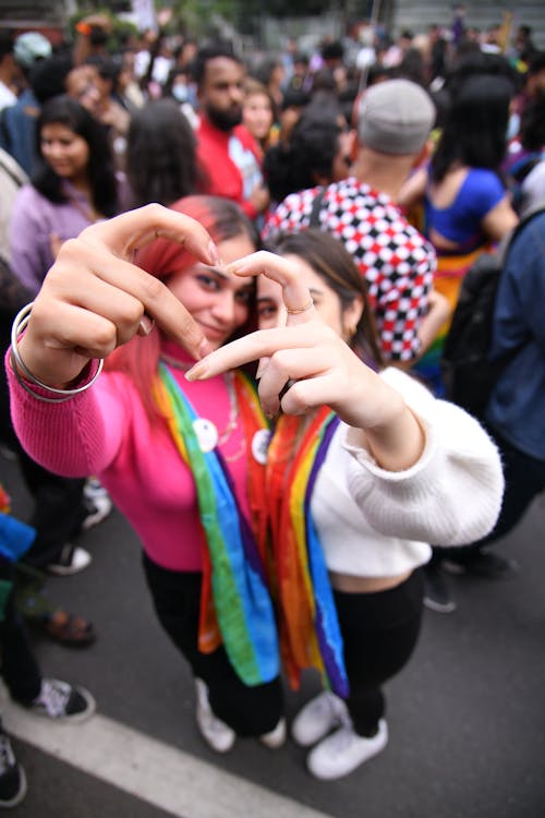 LGBT, 군중, 도시 거리의 무료 스톡 사진
