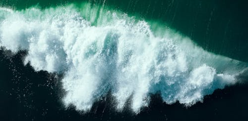 dalgalar, deniz, drone çekimi içeren Ücretsiz stok fotoğraf
