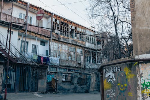 Old houses and streets of Tbilisi