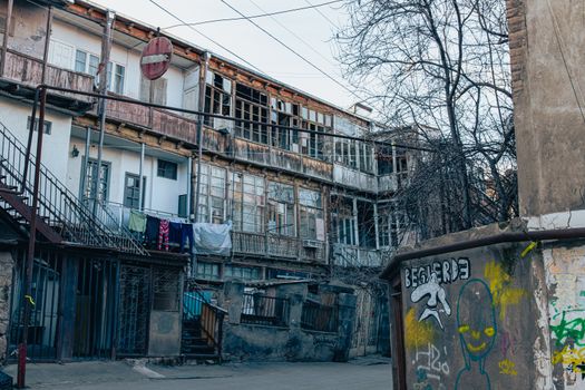 Exploring the charm and decay of a historic residential area in Tbilisi, Georgia.