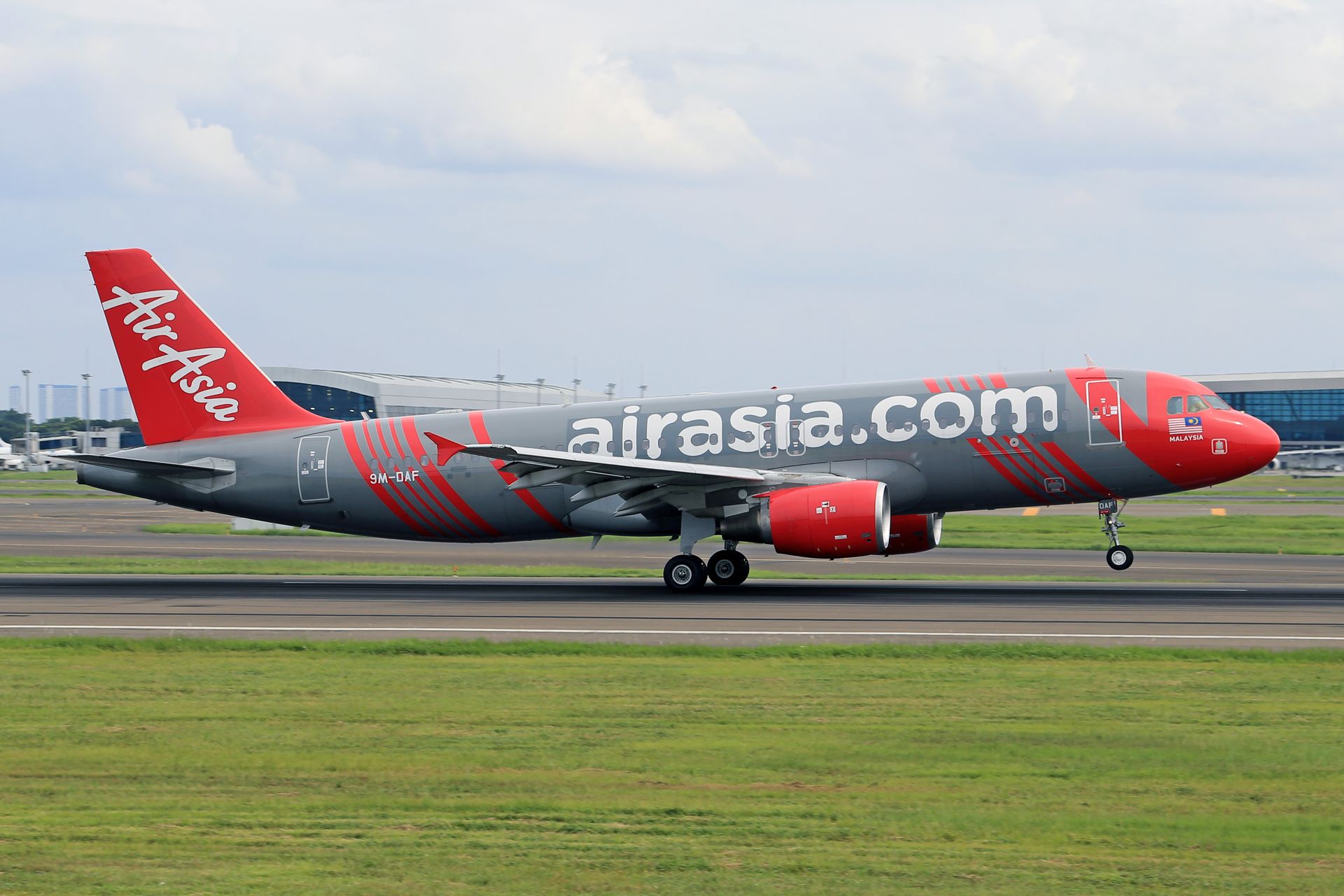 Photo of an AirAsia Airliner on a Runway