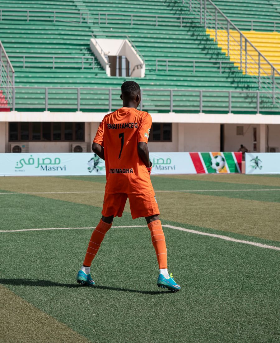 Velocity Match Football Jersey in action