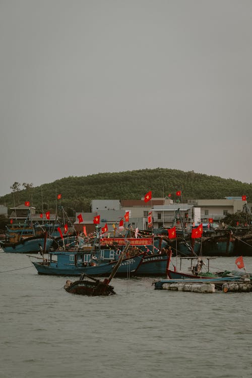 Fotos de stock gratuitas de agua, asta de bandera, bahía