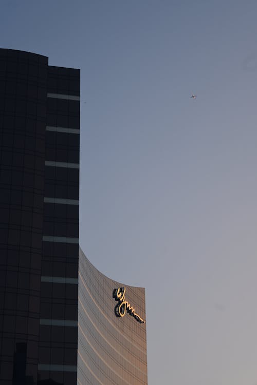 Facade of the Wynn Las Vegas Hotel on the Background of Clear Sky 