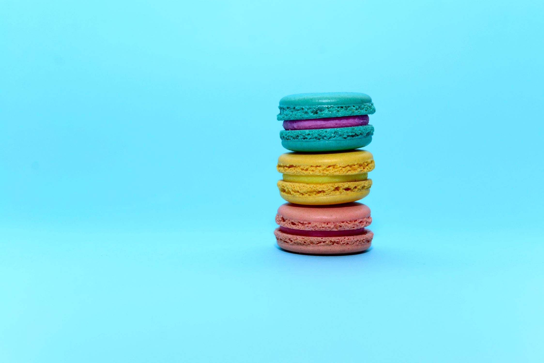 Three Macaroons Stacked · Free Stock Photo