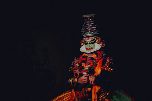 Kathakali dance private performance — Kerala