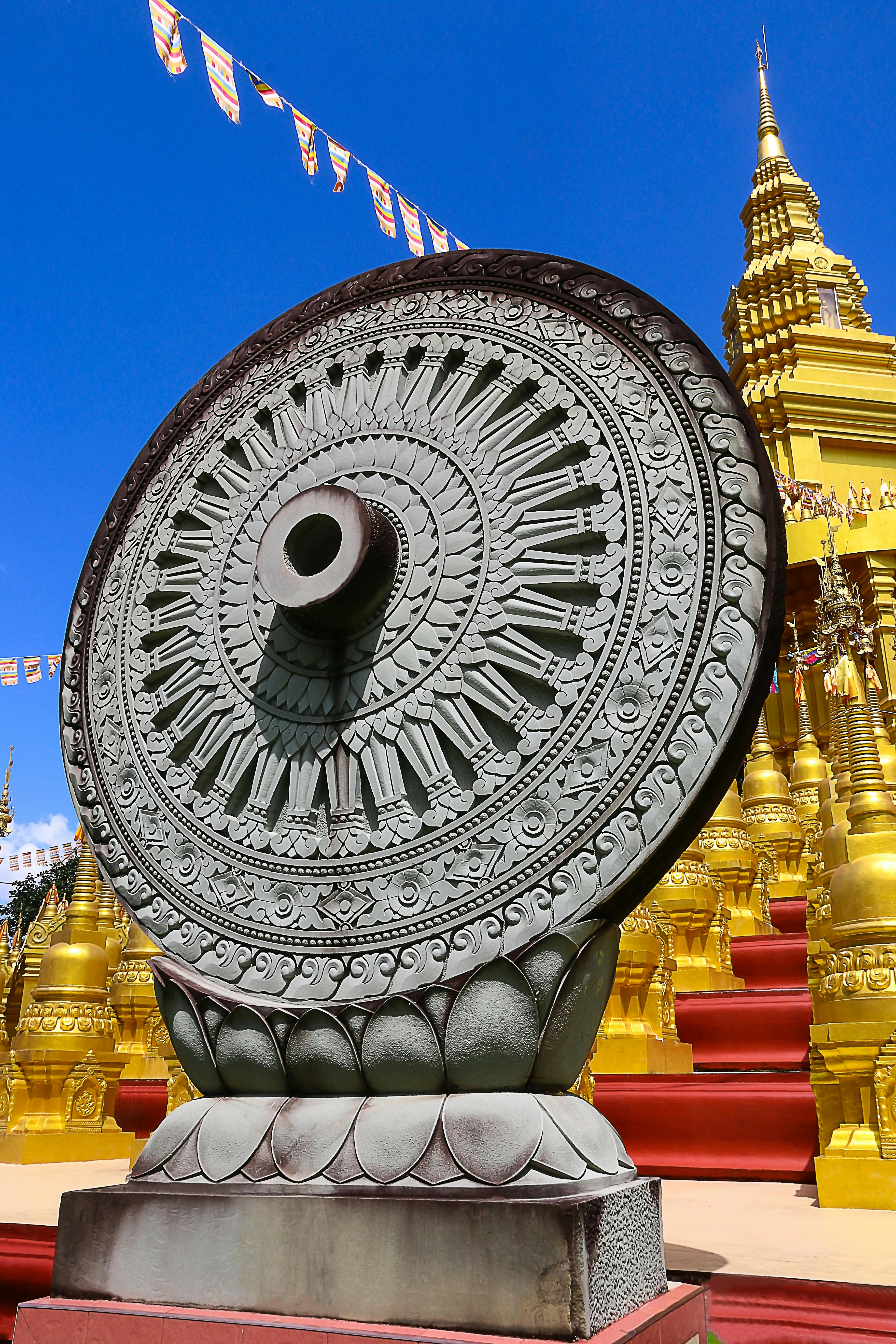 free stock photo of wheel of dhamma wheel of life