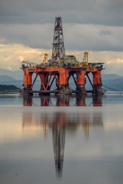Cromarty Firth oil rig, close up