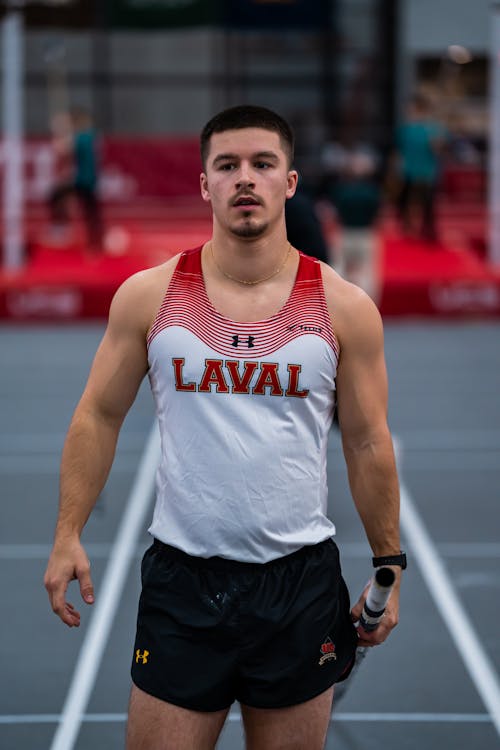 Athlete during Pole Vaulting Competition