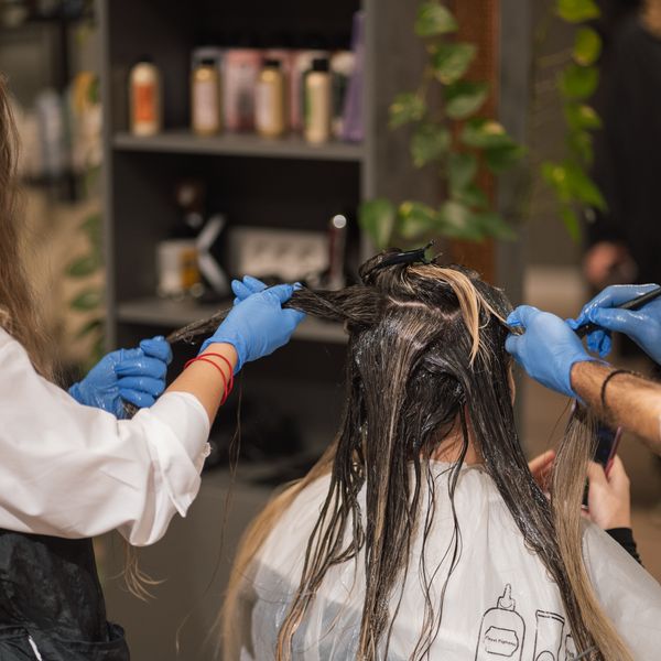 Close-up of a fresh haircut at C8mbarbershop