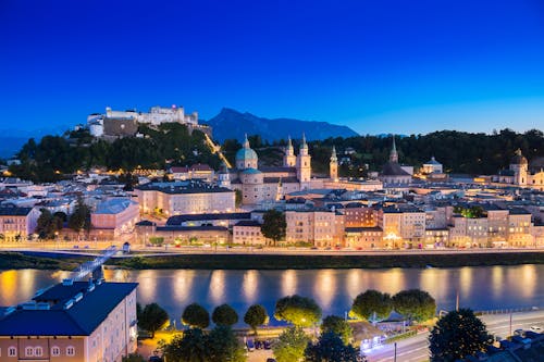 Aerial Photography Of City During Nighttime