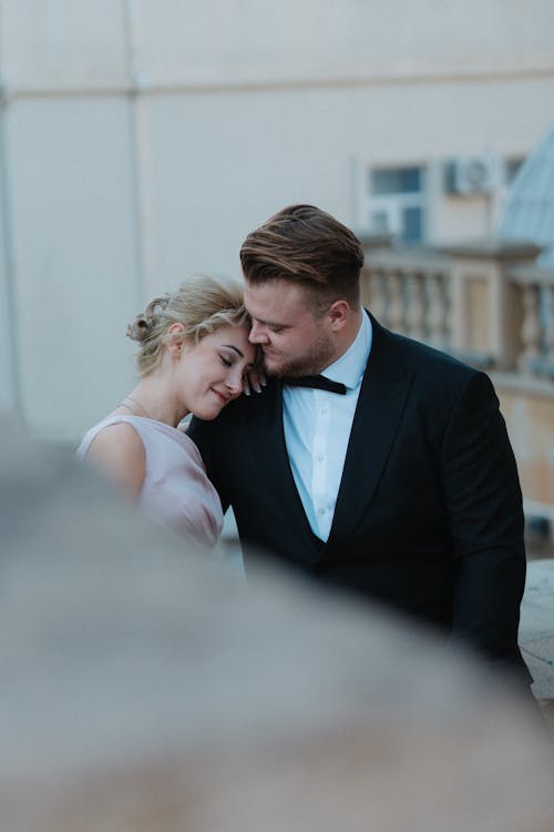 Portrait of Hugging Couple