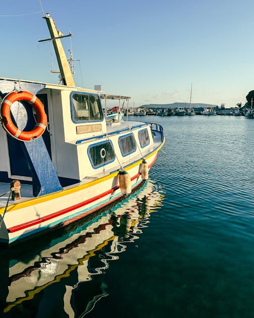 Greek Boat Reflections 