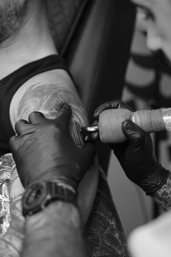 Blackwork em andamento