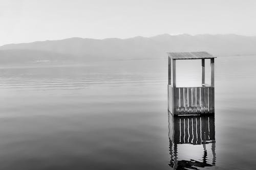 Lake and house