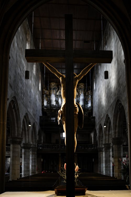 Jesus Christ on Cross in Church