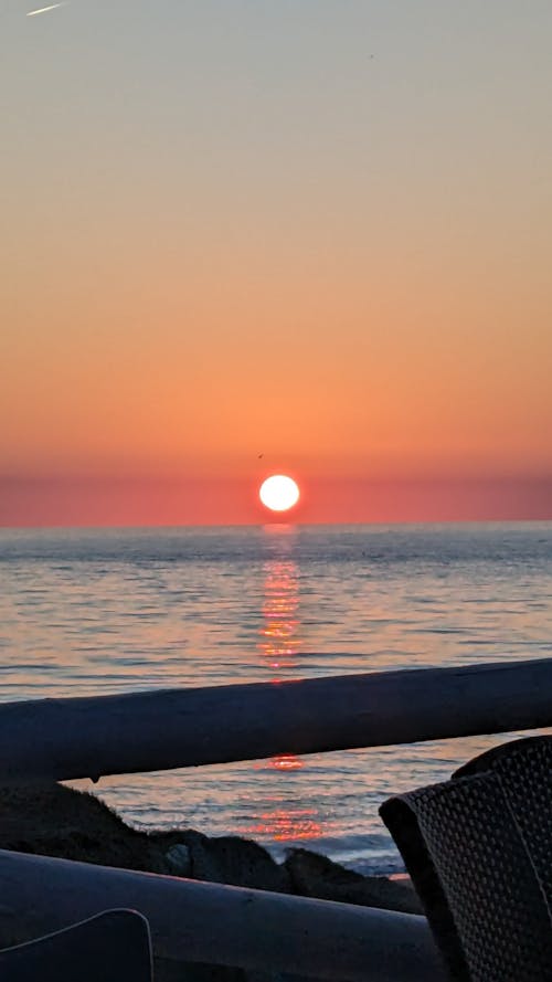 Sun over Sea at Dusk