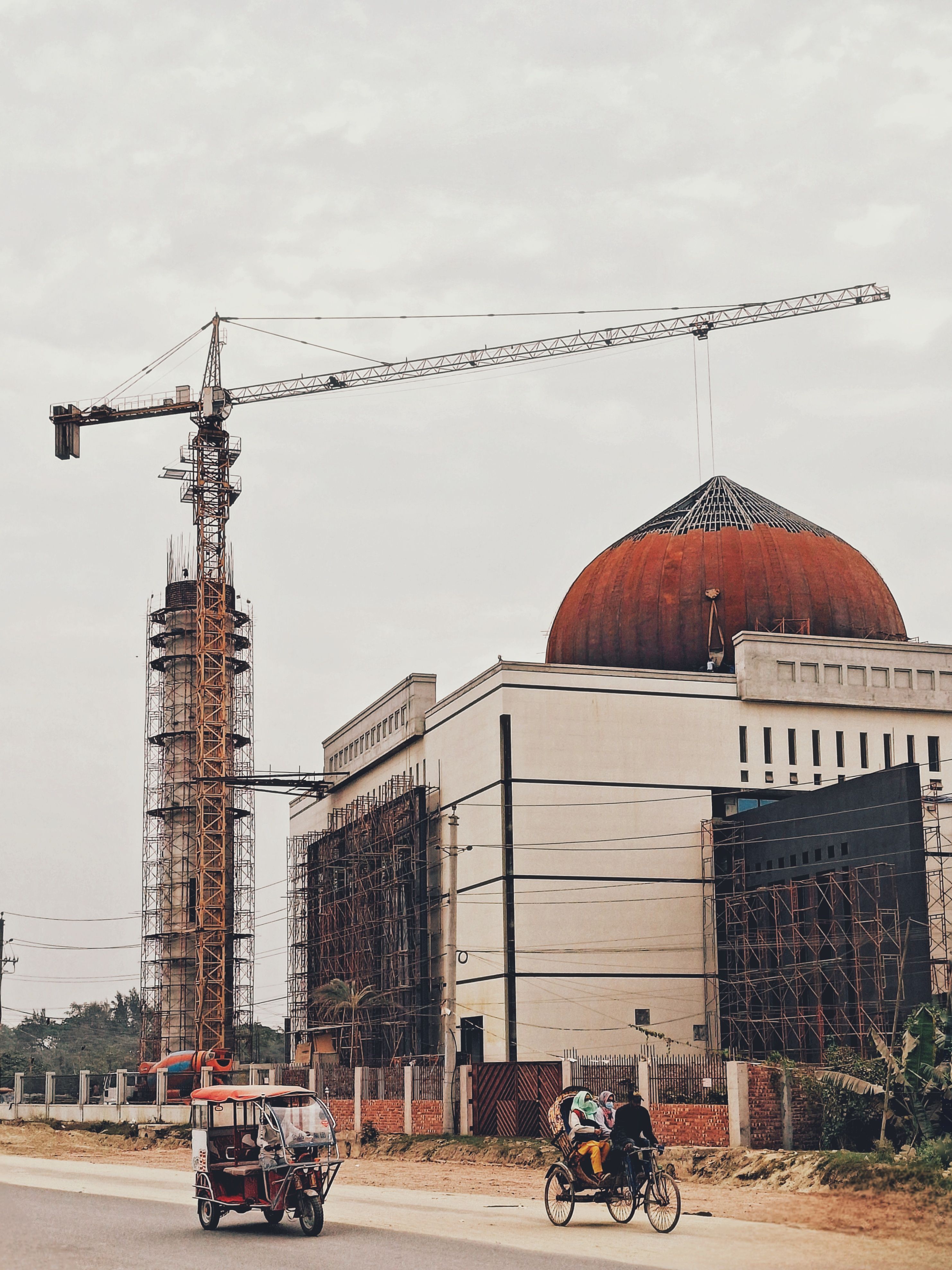 Photo of a Mosque Under Construction in City · Free Stock Photo