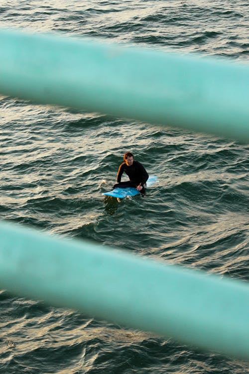 Surfer in Manhattan Beach