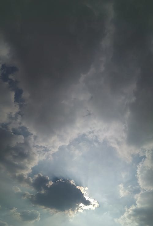 Foto stok gratis awan, awan abu, bentangan awan