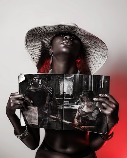 Foto d'estoc gratuïta de barret, dona africana, glamur