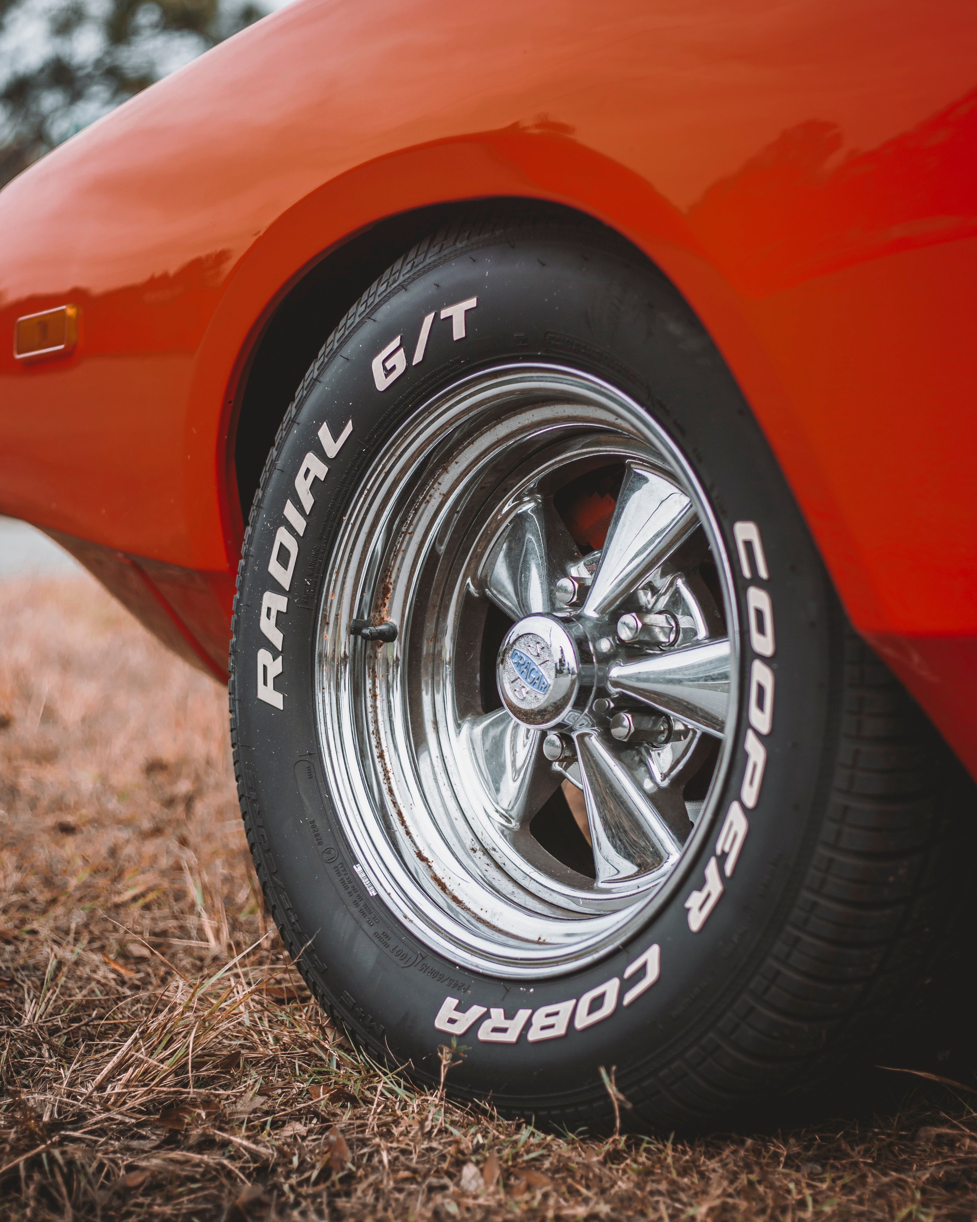 Wheel of Muscle Car · Free Stock Photo