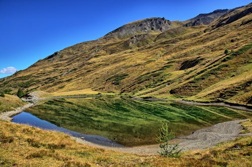 Základová fotografie zdarma na téma Alpy, hora, jezero