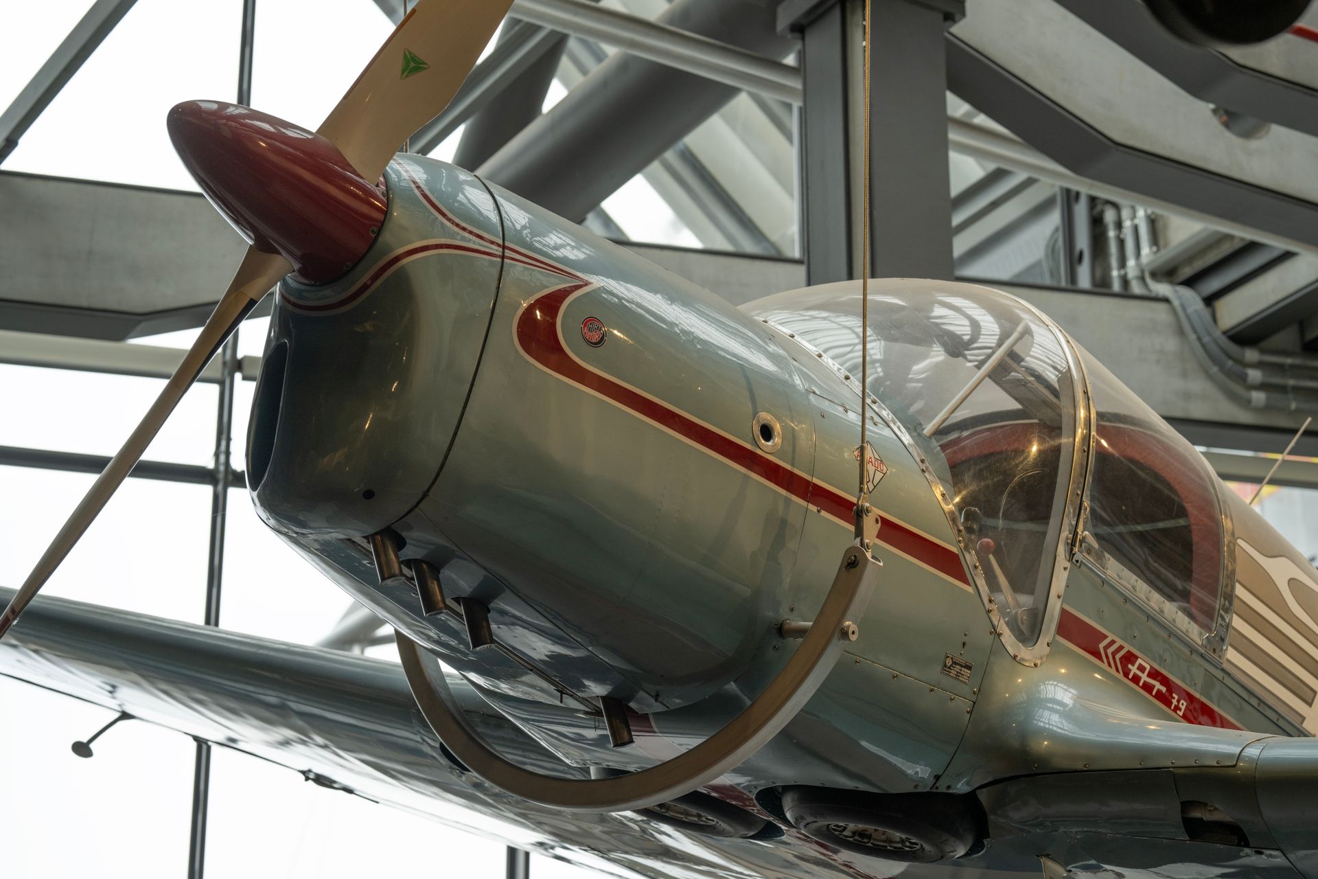 Close-up of Arado Ar 79 Aircraft in a Museum
