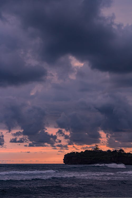 Základová fotografie zdarma na téma bouřkové mraky, éterický, moře