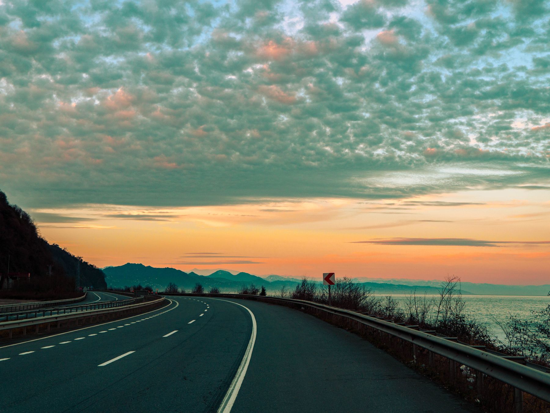 London to Portsmouth — removal van on the motorway for a long-distance move