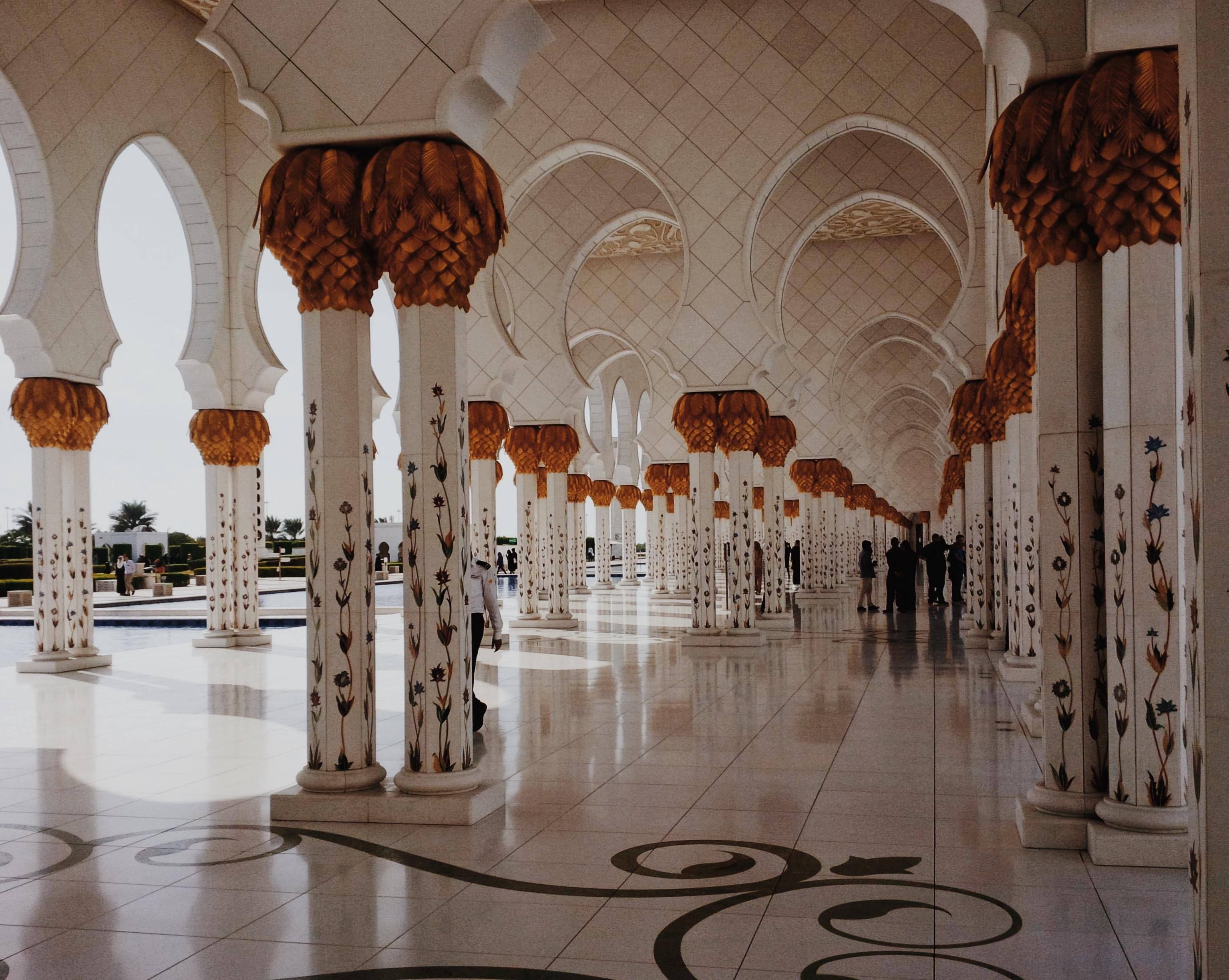 White And Brown Castle Interior Free Stock Photo white-and-brown-castle-interior-free-stock-photo