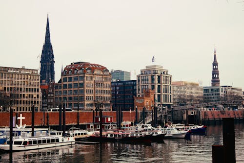Buildings around River in Hamburg