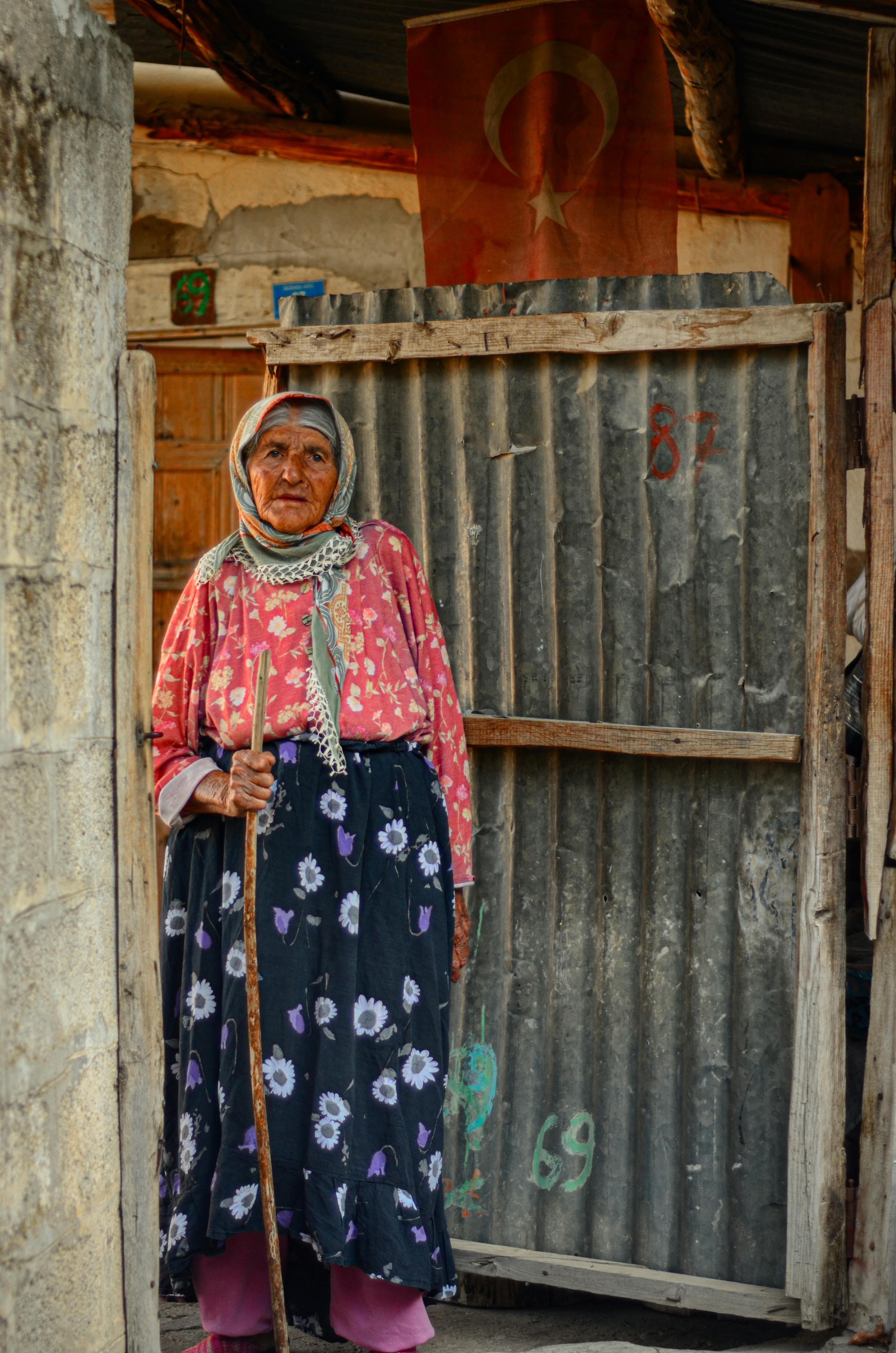 shawl for elderly lady