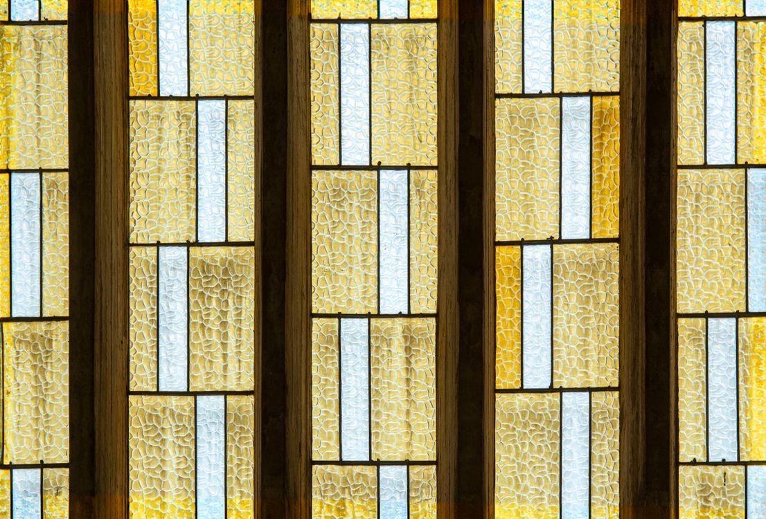 Yellow Rectangles Windows Yellow Windows in Church · Free Stock Photo