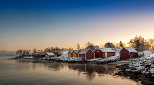 Fotos de stock gratuitas de casas barco, invierno