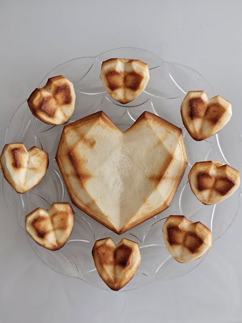 Display of Baked Hearts