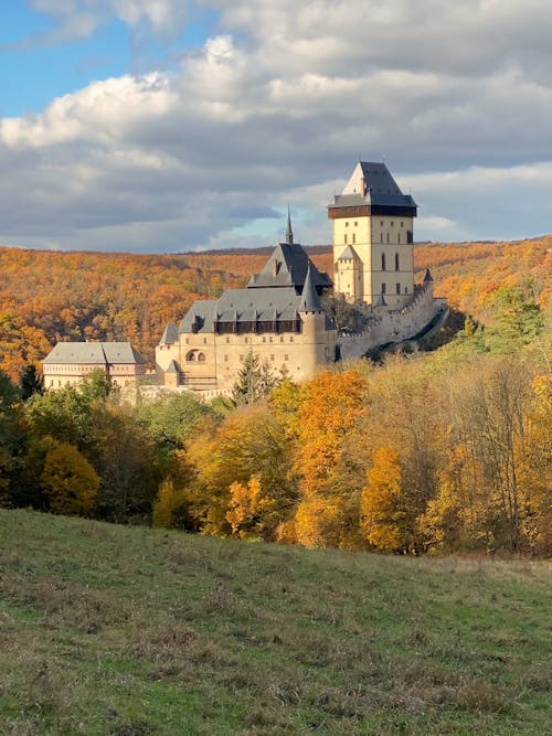 Karlstejn Castle in Autumn