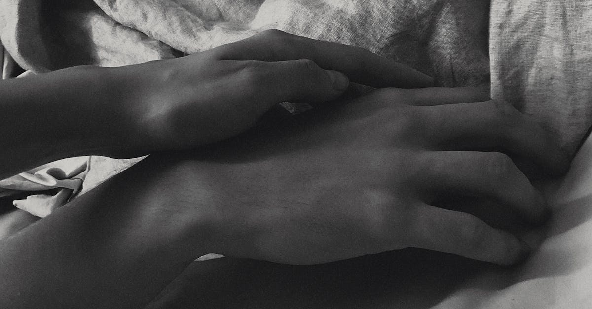 Two Hands Touching Free Stock Photo